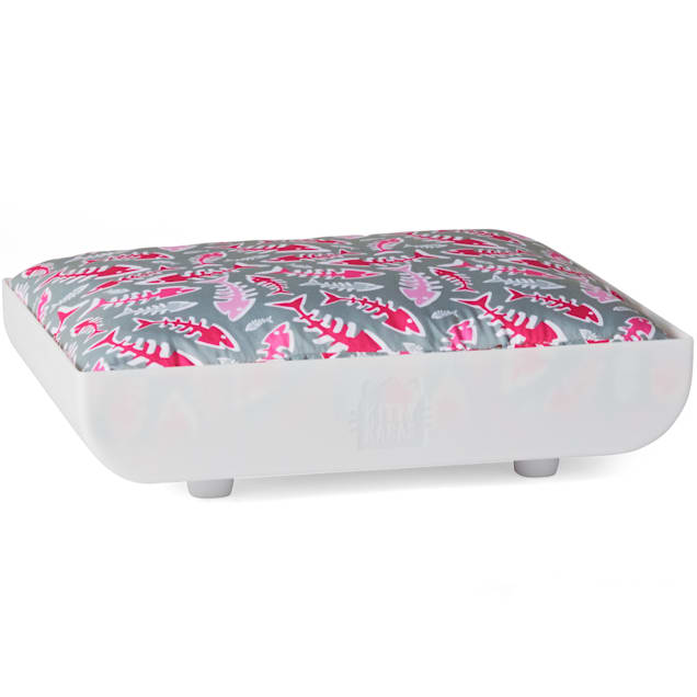 Kitty Kasas Penthaus White Bed for Cat, 15.5" L X 12" W - Carousel image #1