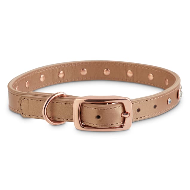 Bond Co. Rhinestone studded Rose Gold Dog Collar Medium