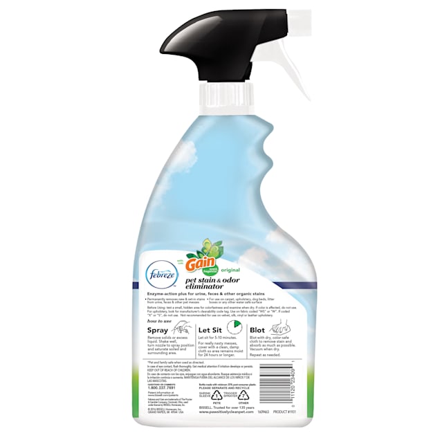 Bissell pet stain clearance and odor eliminator