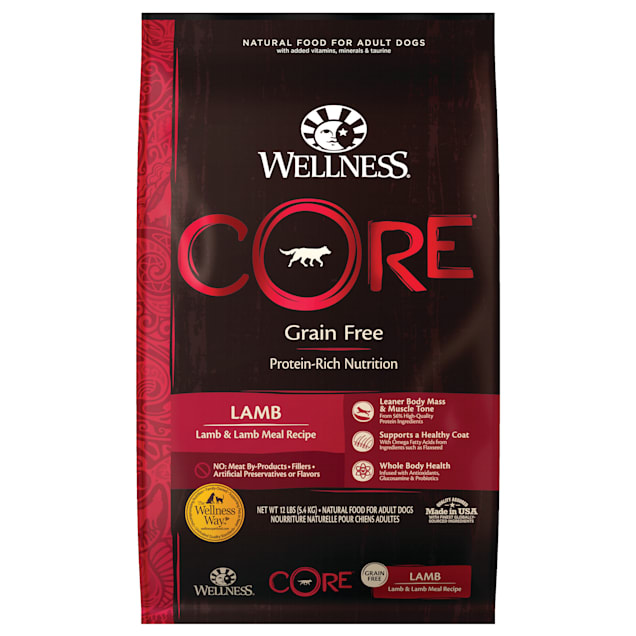Wellness CORE Natural Grain Free Lamb Dry Dog Food, 12 lbs. - Carousel image #1
