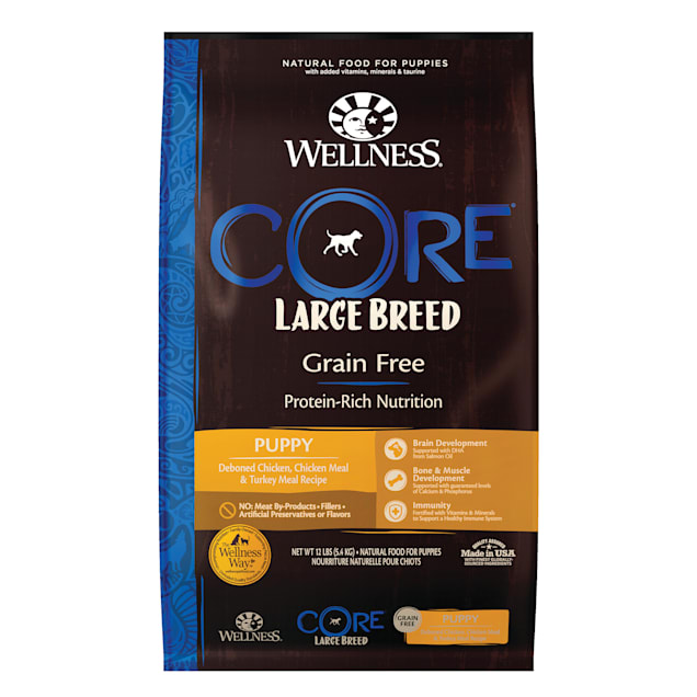 Wellness CORE Natural Grain Free Large Breed Dry Puppy Food, 12 lbs