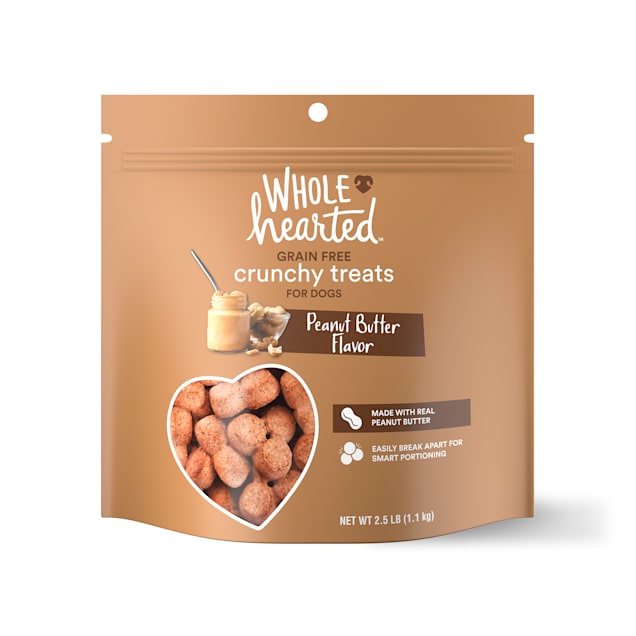 WholeHearted Grain Free Peanut Butter Dog Treats, 40 oz. - Carousel image #1