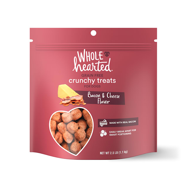 WholeHearted Grain Free Bacon/Cheese Dog Treats, 40 oz. - Carousel image #1