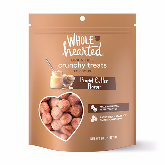WholeHearted Grain Free Peanut Butter Dog Treats, 20 oz. - Carousel image #1