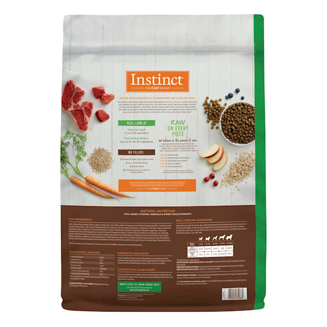 Instinct lamb shop and oatmeal