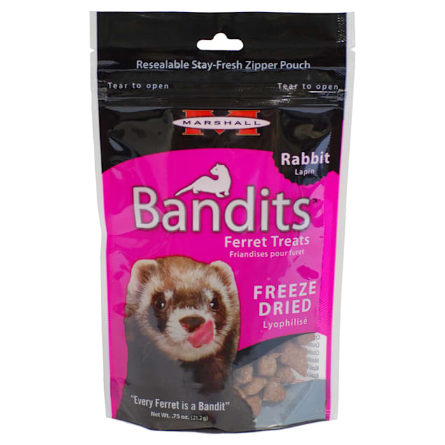 Marshall Ferret Extreme Freeze Dried Rabbit Flavored Treats, 0.75 oz. - Carousel image #1