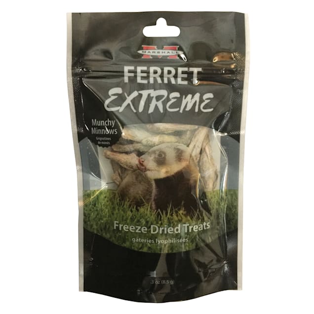 Marshall Ferret Extreme Freeze Dried Munchy Minnows Flavored Treats, 0.3  oz.