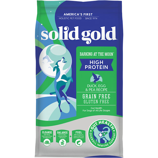 Solid Gold Grain Free Barking at the Moon with Duck Egg Pea Recipe Dry Dog Food 22 lbs