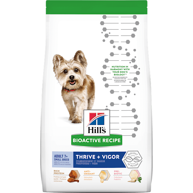 Hill's Bioactive Recipe Thrive + Vigor Chicken & Brown Rice Small Breed Adult Dry Dog Food, 11 lbs. - Carousel image #1