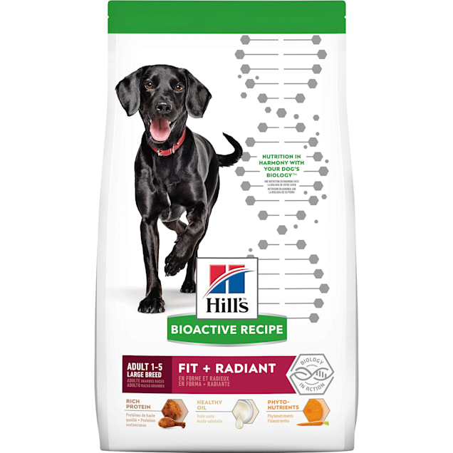 Hill's Bioactive Recipe Fit + Radiant Chicken & Barley Adult Large Breed Dry Dog Food, 22.5 lbs. - Carousel image #1