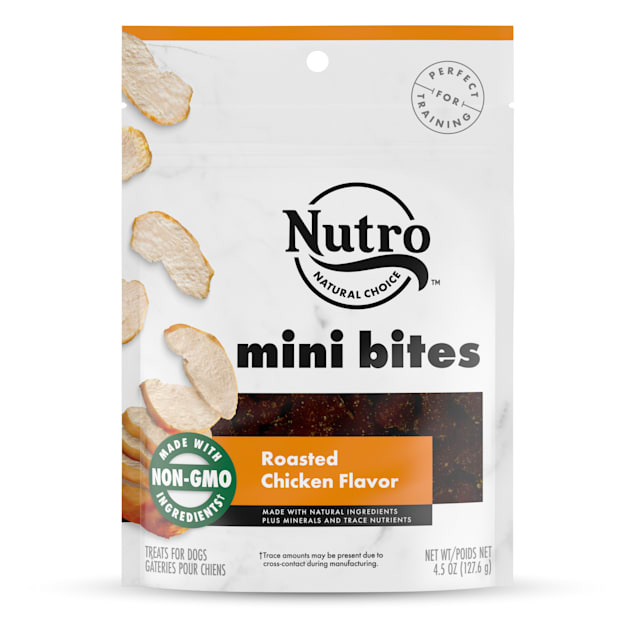 Nutro Mini Bites Roasted Chicken Flavor Natural Dog Treats, 4.5 oz. - Carousel image #1
