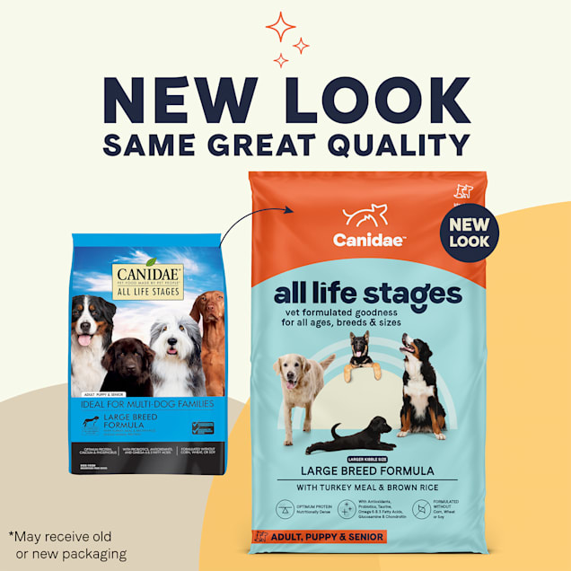Canidae All Life Stages Large Breed Turkey Meal Brown Rice Formula Dry Dog Food 44 lbs
