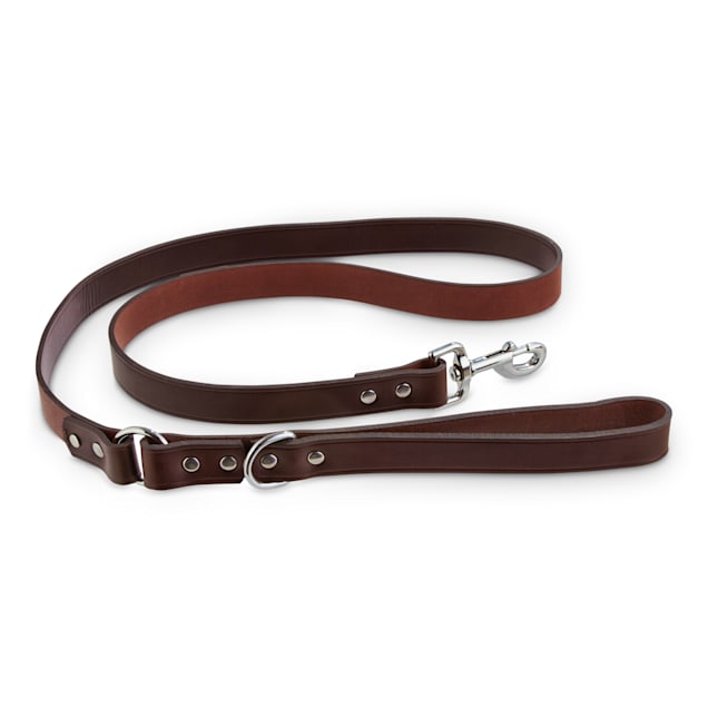 Bond & Co. Mahogany Leather Dog Leash