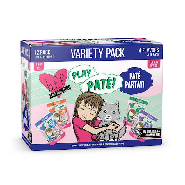 B.F.F. P.L.A.Y. Pate Partay Variety Pack Wet Cat Food 3 oz