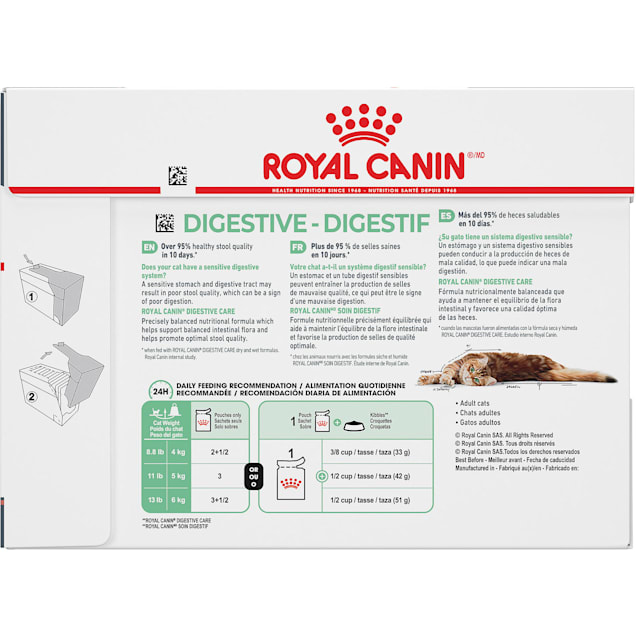 Royal Canin Digest Sensitive Chunks In Gravy Adult Wet Cat Food 3 Oz Case Of 12 Petco