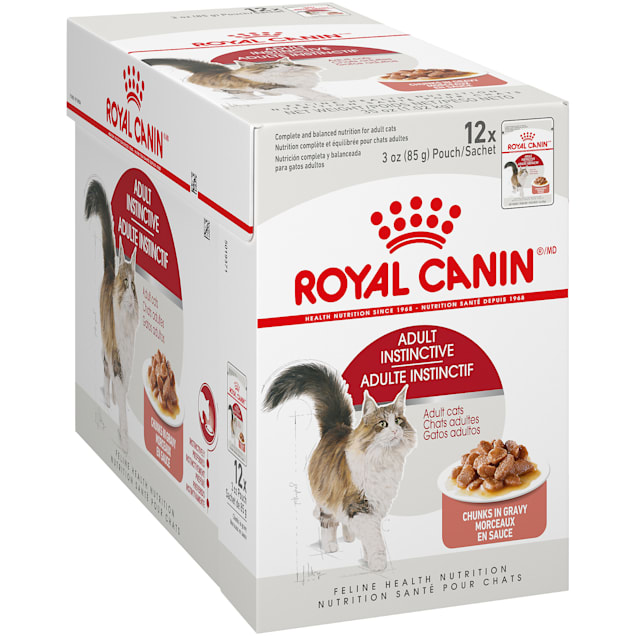 Royal Canin Adult Cat Instinctive Chunks In Gravy Wet Cat Food Pouch 3 Oz Case Of 12 Petco