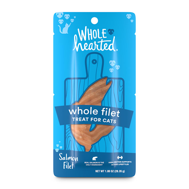 WholeHearted Protein-Rich Salmon Filet Cat Treat, 1 oz. - Carousel image #1