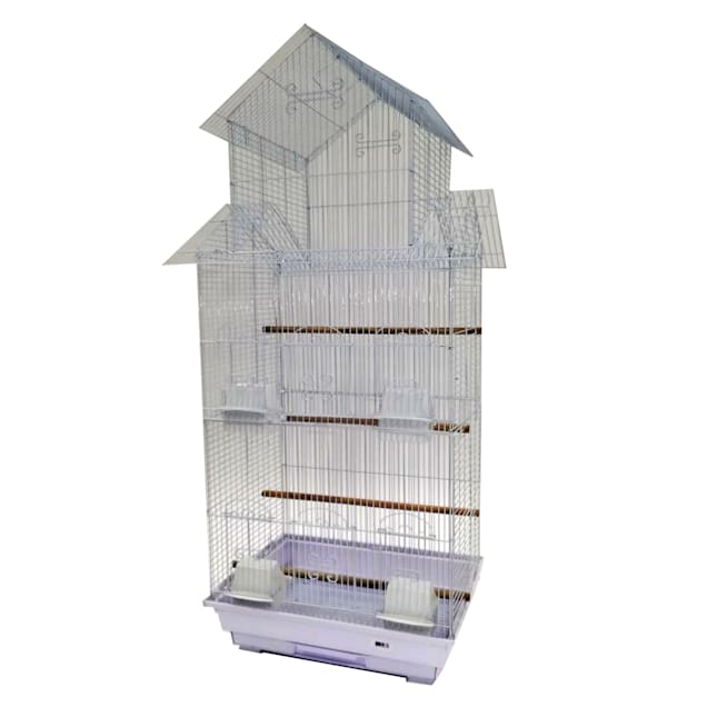 YML A1594 Bar Spacing Round Bird Cage, Brass, Large : : Pet  Supplies