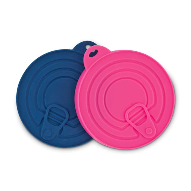 Harmony Pink and Navy Rubber Can Lids, Pack of 2 - Carousel image #1