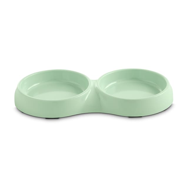 Harmony Mint Double Cat Bowl Base 3 4 Cup Petco