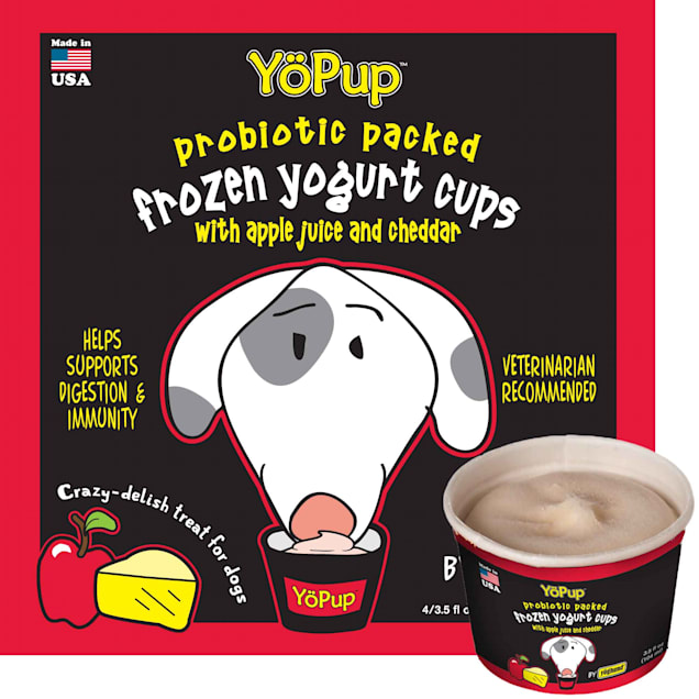 Yoghund YoPup Frozen Apple & Cheddar Yogurt Cups for Dogs, 3.5 fl. oz. - Carousel image #1