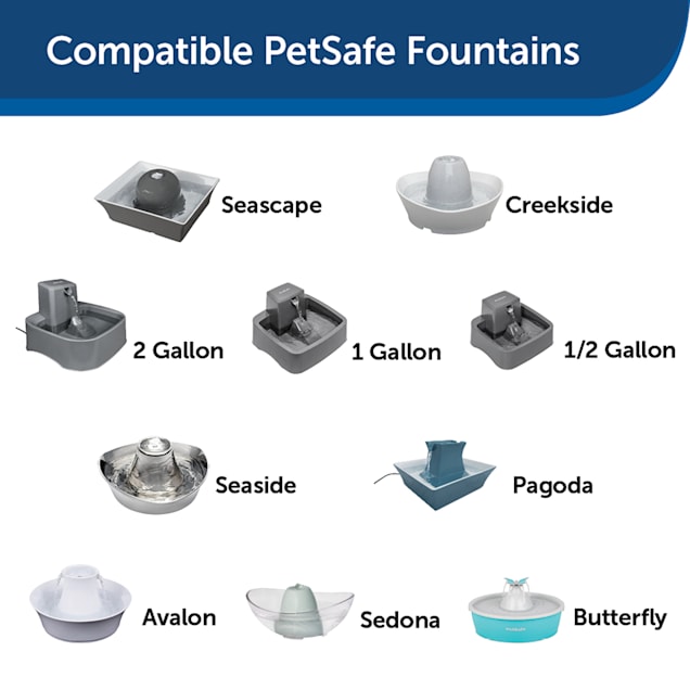 Petsafe Drinkwell Single Cell Ceramic Carbon Replacement Filters for Cats Pack of 12 Petco