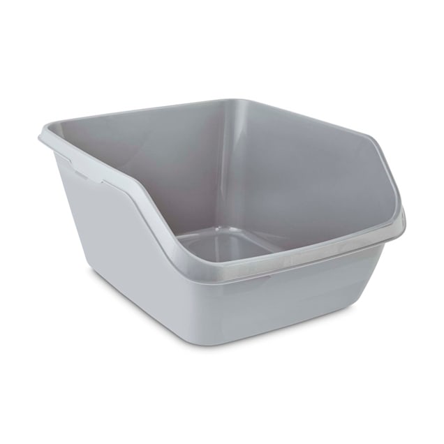 So Phresh High-Back Corner Grey Litter Box