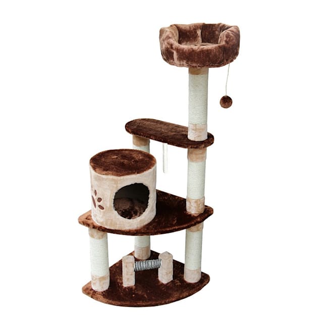 Kitty Mansions Florence Cat Tree, 53" H - Carousel image #1