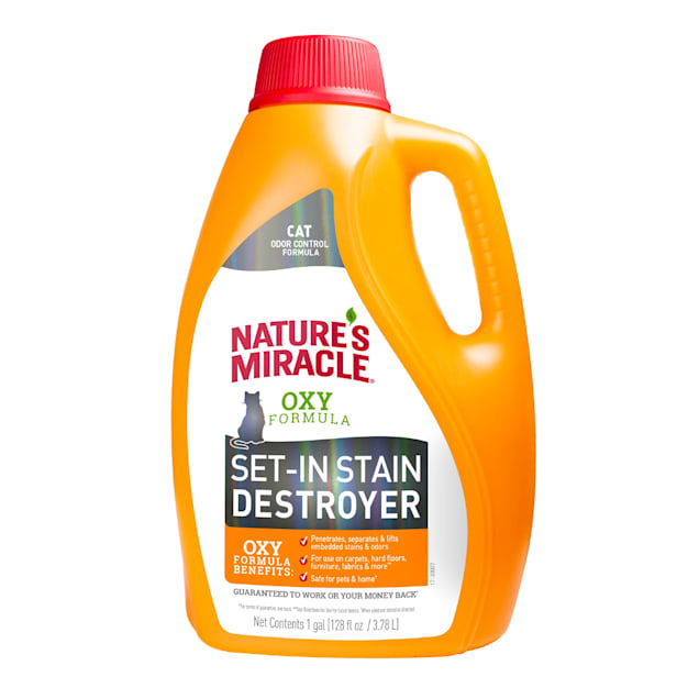 Nature S Miracle Just For Cats Set In Stain Destroyer Oxy Formula With Orange Scent 1 Gallon Petco