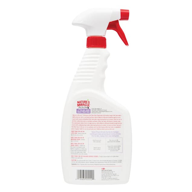 Nature S Miracle Just For Cats Litter Box Odor Destroyer Unscented Spray 24 Fl Oz Petco
