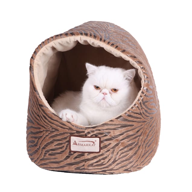Armarkat Pod Cat Bed in Bronze and Beige, 18" L X 13" W - Carousel image #1