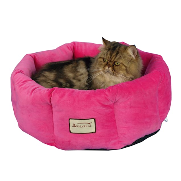 Armarkat Cozy Cat Bed in Pink, 15" L X 15" W - Carousel image #1