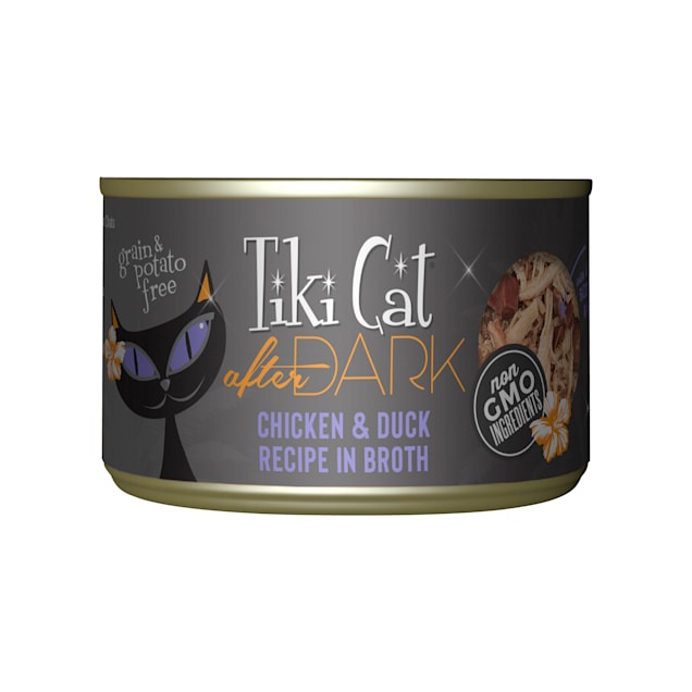 Tiki Cat After Dark Chicken & Duck Wet Food, 5.5 oz., Case of 8 - Carousel image #1