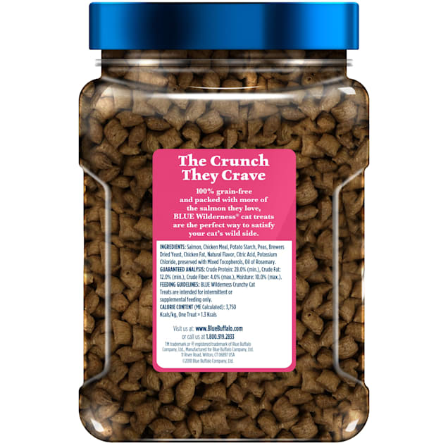 Blue Buffalo Blue Wilderness Salmon Crunchy Cat Treats 12 oz. Petco
