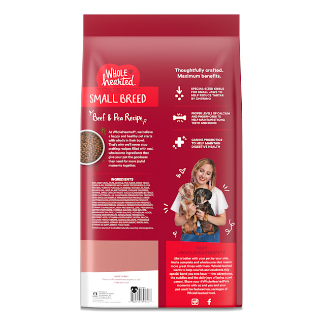 wholehearted dog food small breed