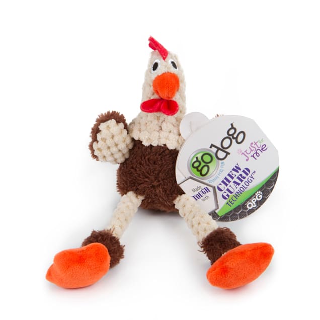 goDog Just For Me Holiday Rooster with Chew Guard Technology