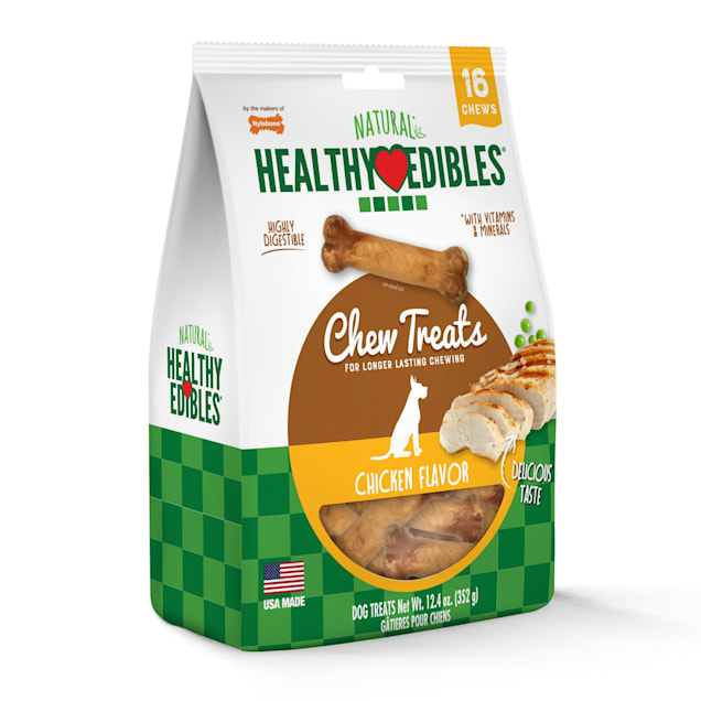 Nylabone Healthy Edibles Natural Chicken Dog Treats 12 4 Oz Petco