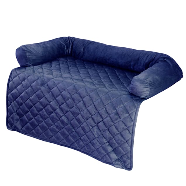 PETMAKER Furniture Protector Pet Cover with Shredded Memory Foam in Blue for Dogs, 35" L X 35" W - Carousel image #1