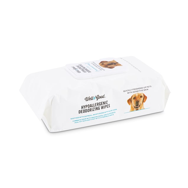 Well Good Hypoallergenic Deodorizing Dog Wipes Pack Of 100 Petco