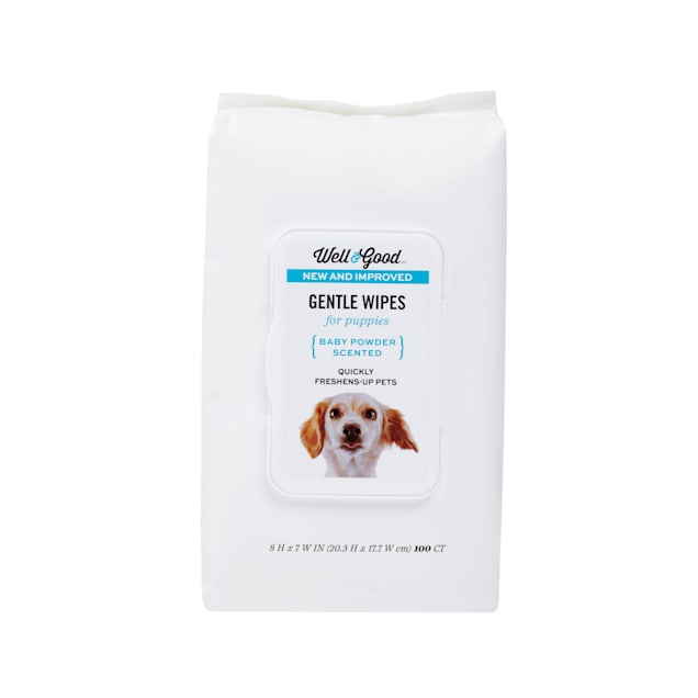 Well & Good Gentle Puppy Grooming Wipes, Pack of 100 - Carousel image #1