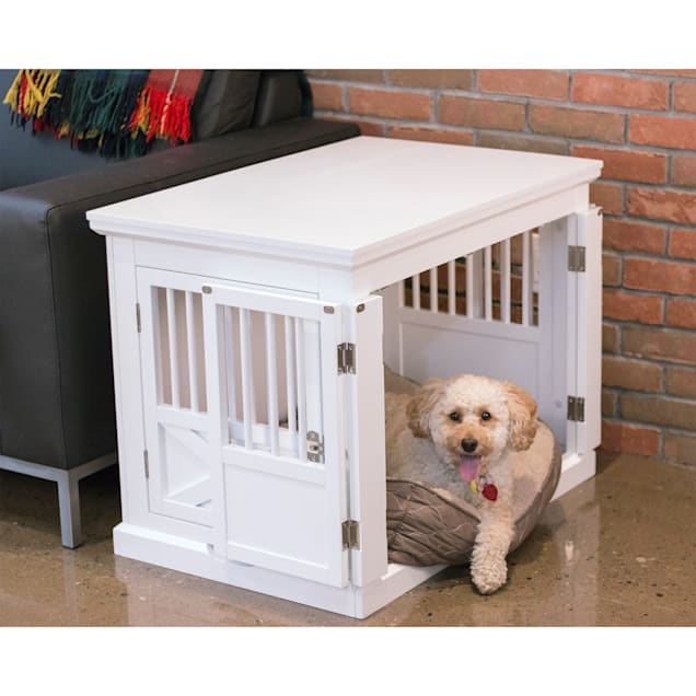 Zoovilla Medium Triple Door Dog Crate - White