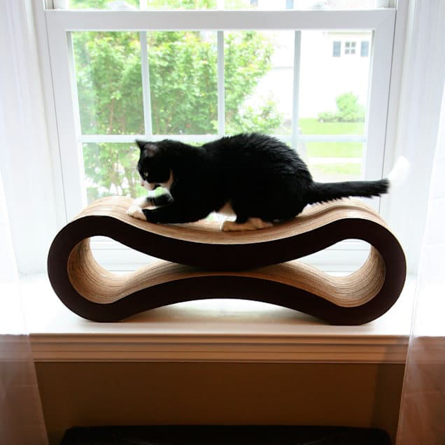 PetFusion Ultimate Walnut Brown Cat Scratcher Lounge 10.5