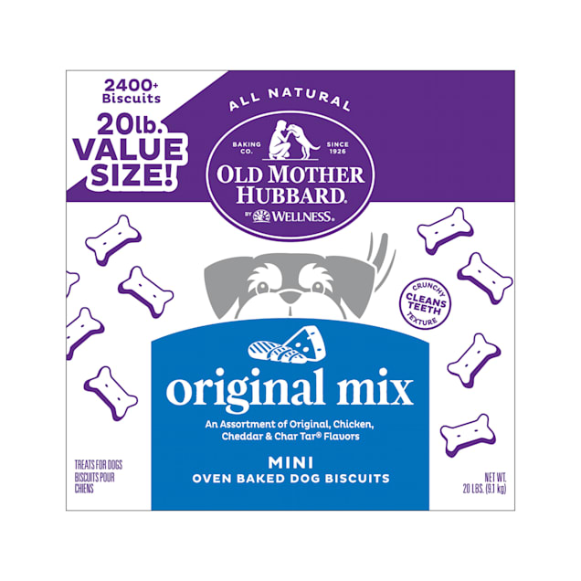 Old Mother Hubbard Crunchy Classic Natural Original Assortment Mini Dog Treats, 20 lbs. - Carousel image #1