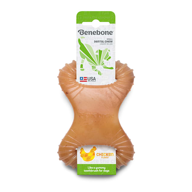 Benebone Chicken Flavored Dental Chew Toy for Dog, Small - Carousel image #1