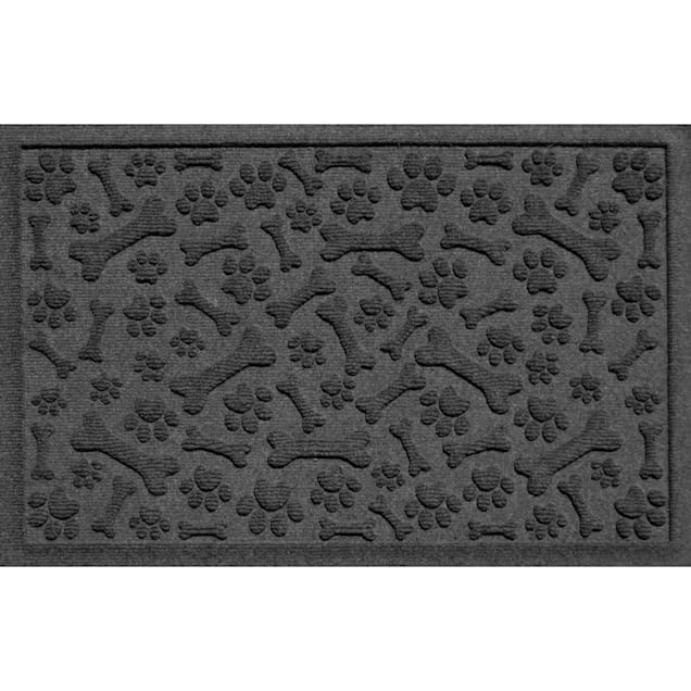 Bungalow Flooring Paws Bones Charcoal Dog Mat 36