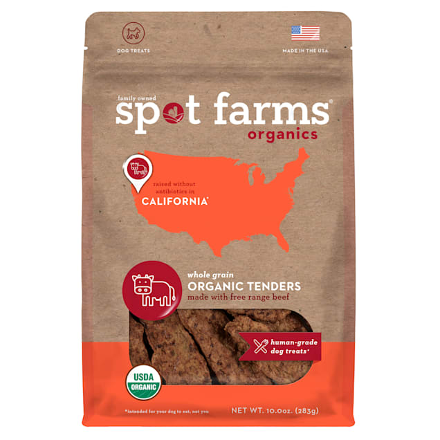 Spot Farms Organic Beef Jerky Dog Treats 10 oz. Petco