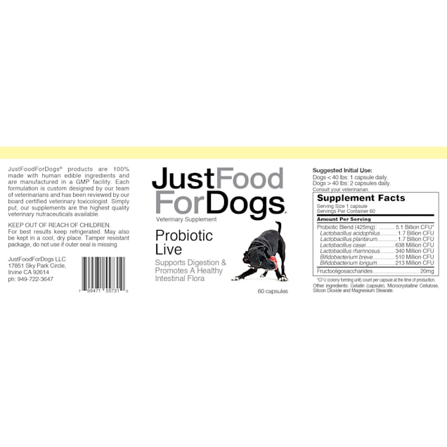 Just food for dogs serving hot sale size