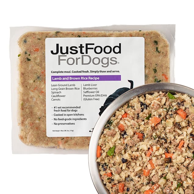 JustFoodForDogs Daily Diets Lamb & Brown Rice Frozen Dog Food, 18 oz. - Carousel image #1