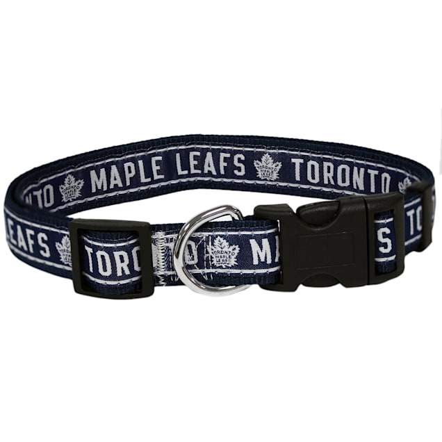 Pets First Toronto Maple Leafs Dog Collar, Small - Carousel image #1