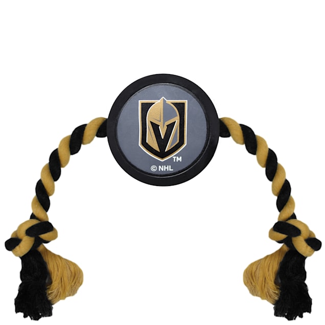 Pets First Vegas Golden Knights Hockey Puck Toy for Dogs, One Size Fits All - Carousel image #1